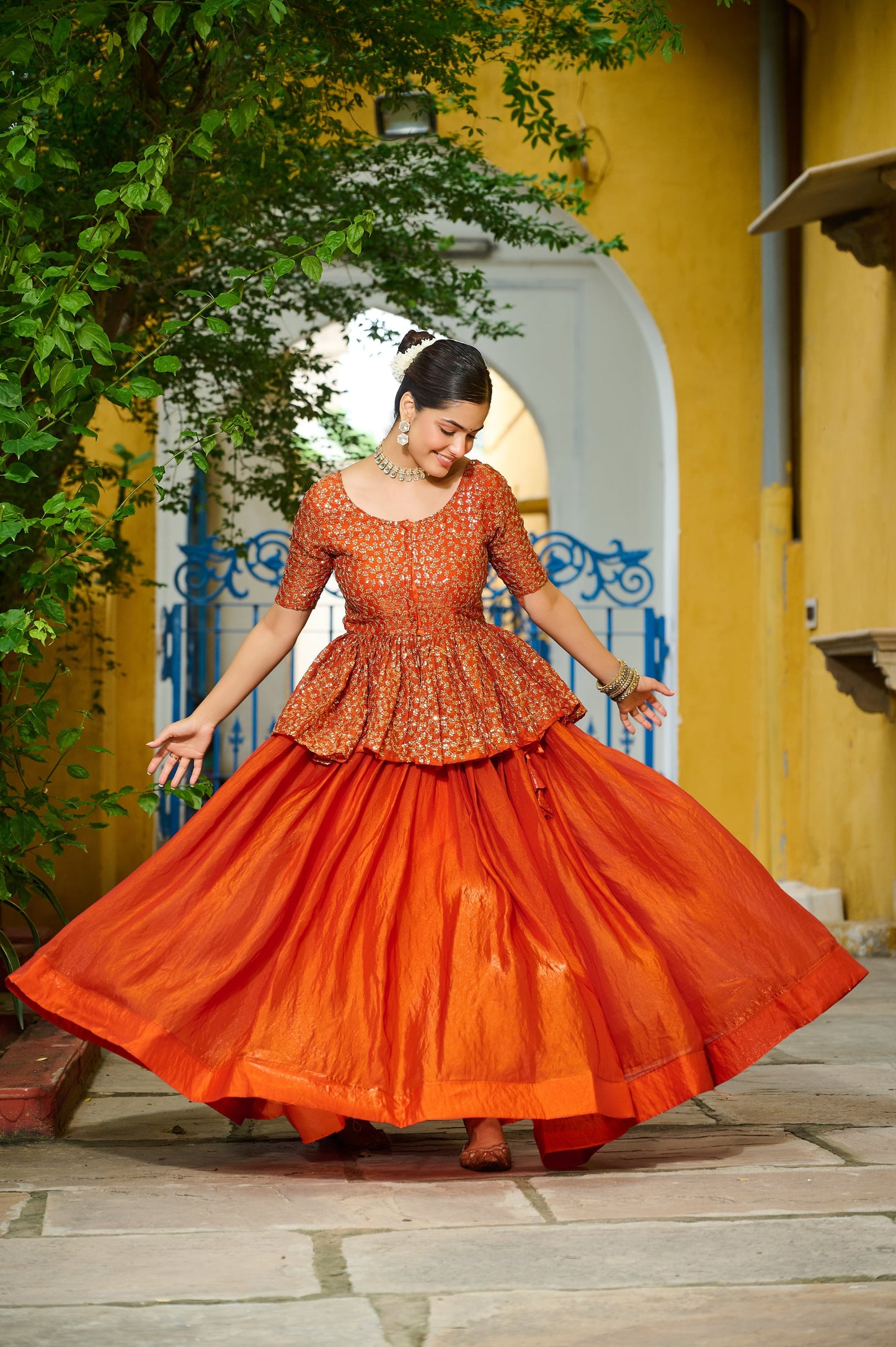 FESTIVAL SPECIAL FENDI EMBROIDERED LEHENGA CHOLI (WDN132)
