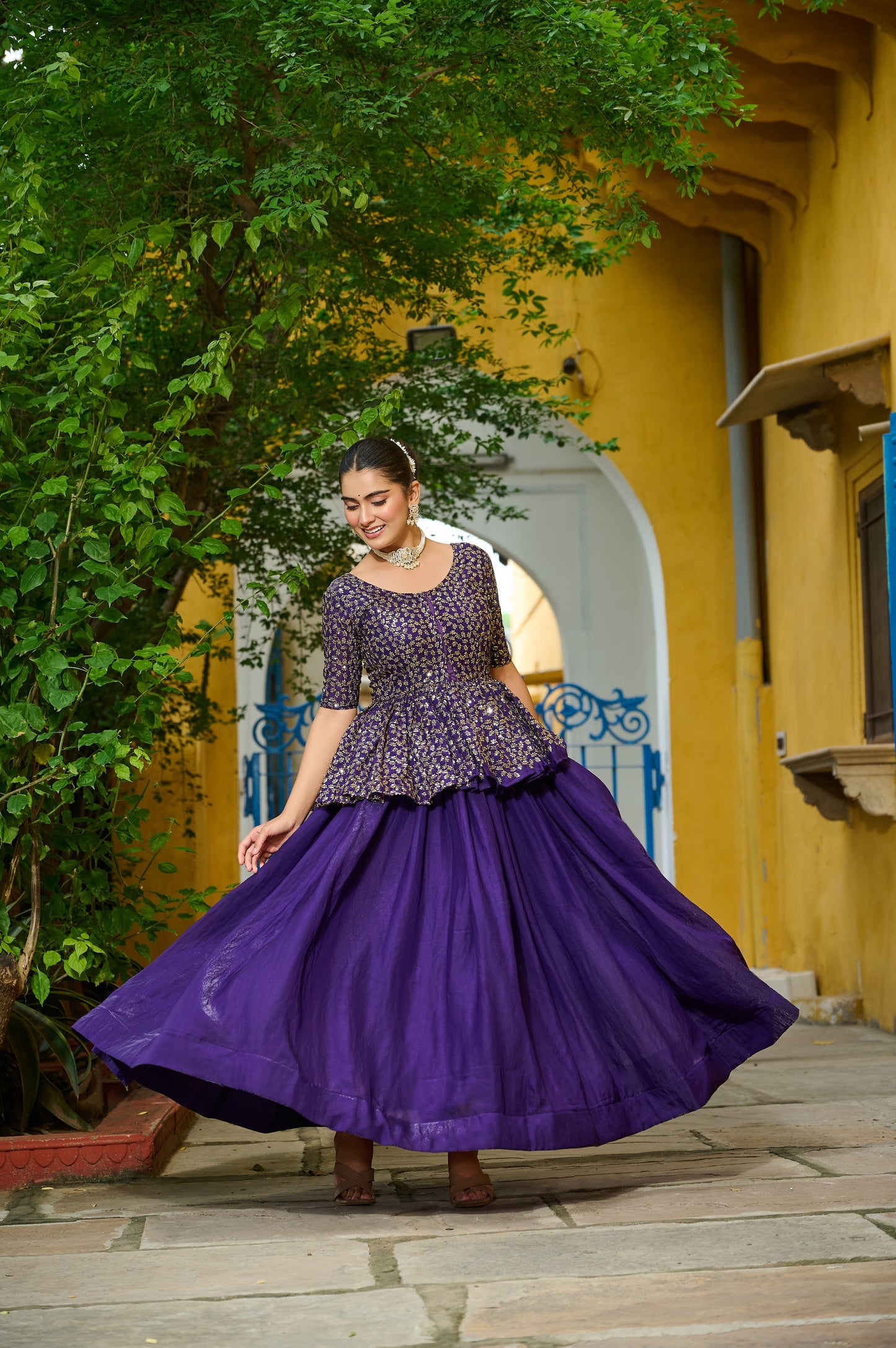 FESTIVAL SPECIAL FENDI EMBROIDERED LEHENGA CHOLI (WDN132) 01