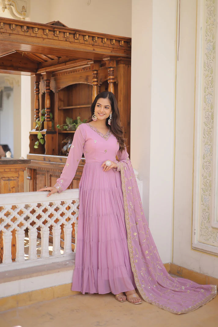 premium gown with dupatta(WD15) (02)