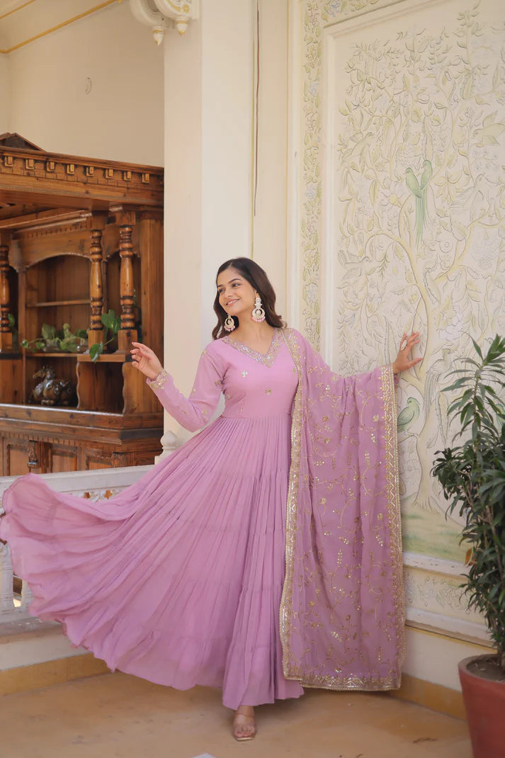 premium gown with dupatta(WD15) (02)
