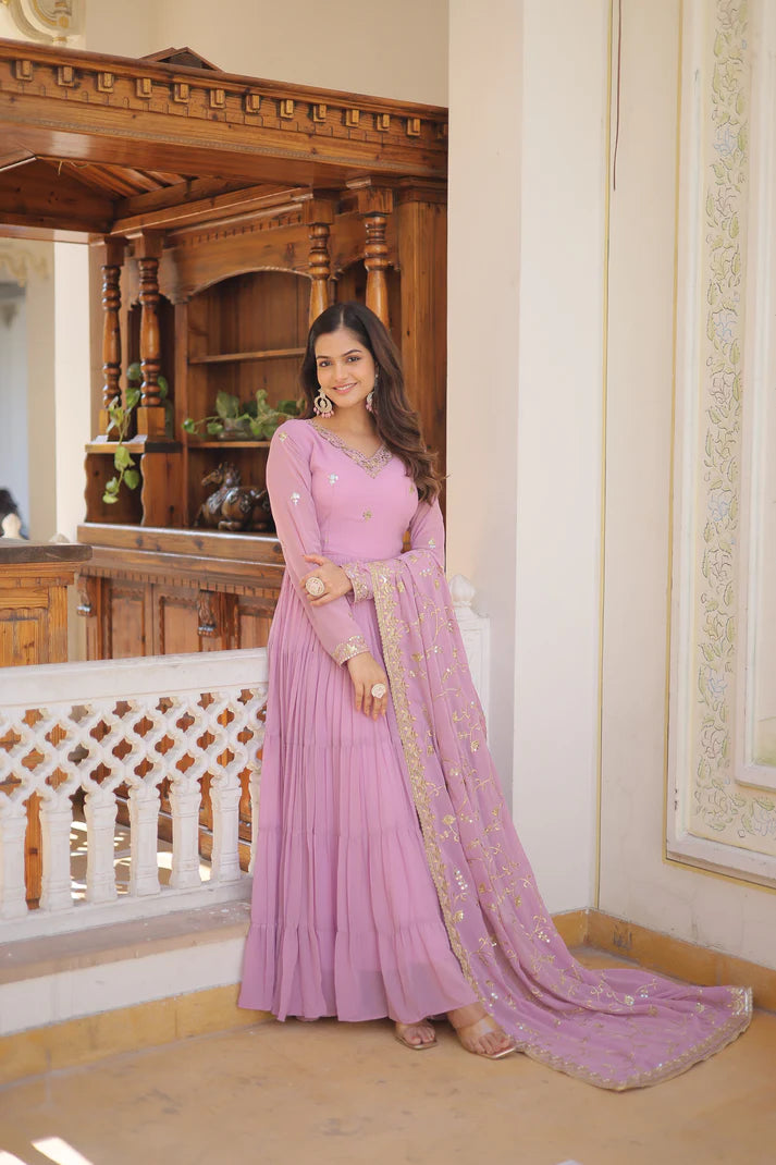 premium gown with dupatta(WD15) (02)