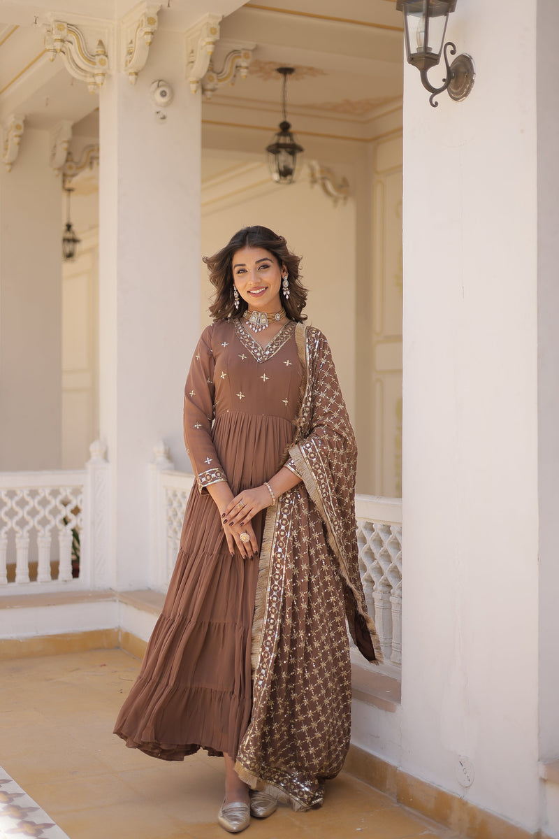 TILTON PREMIUM DESIGNER GOWN WITH DUPATTA