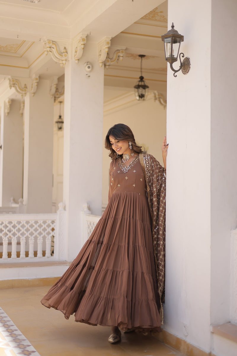 TILTON PREMIUM DESIGNER GOWN WITH DUPATTA