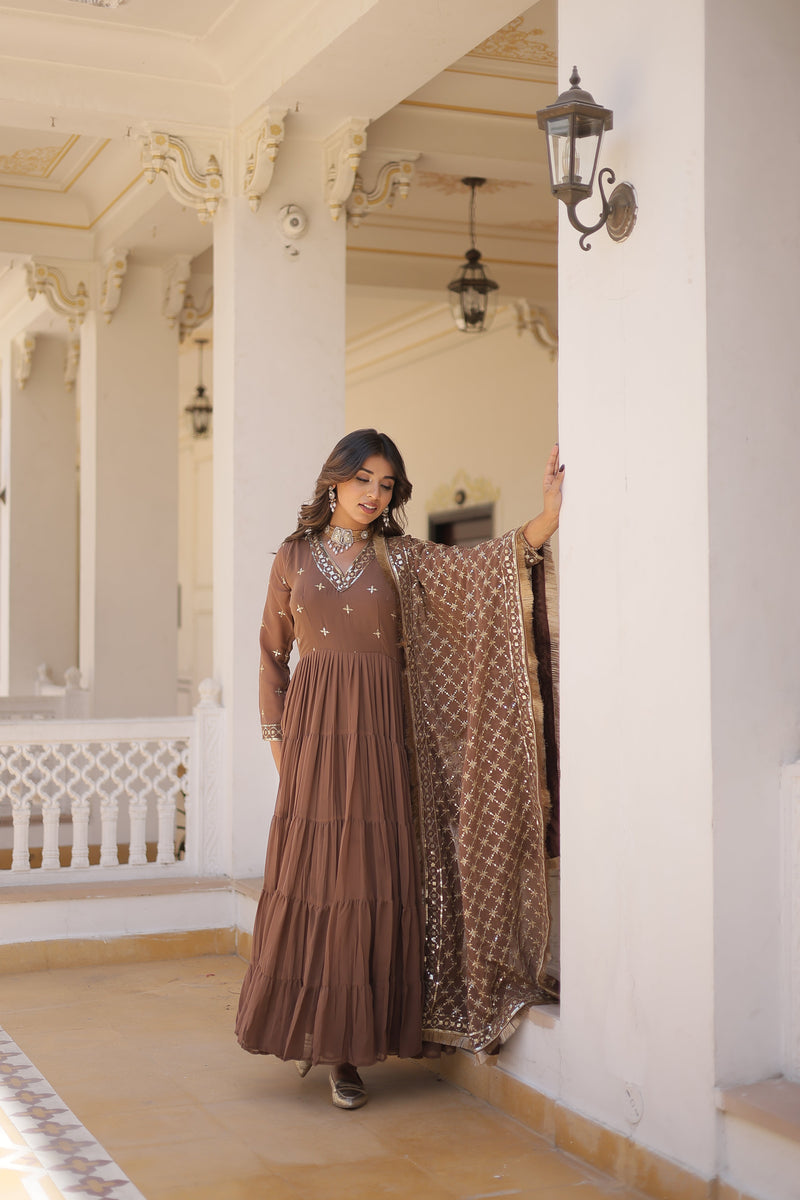 TILTON PREMIUM DESIGNER GOWN WITH DUPATTA