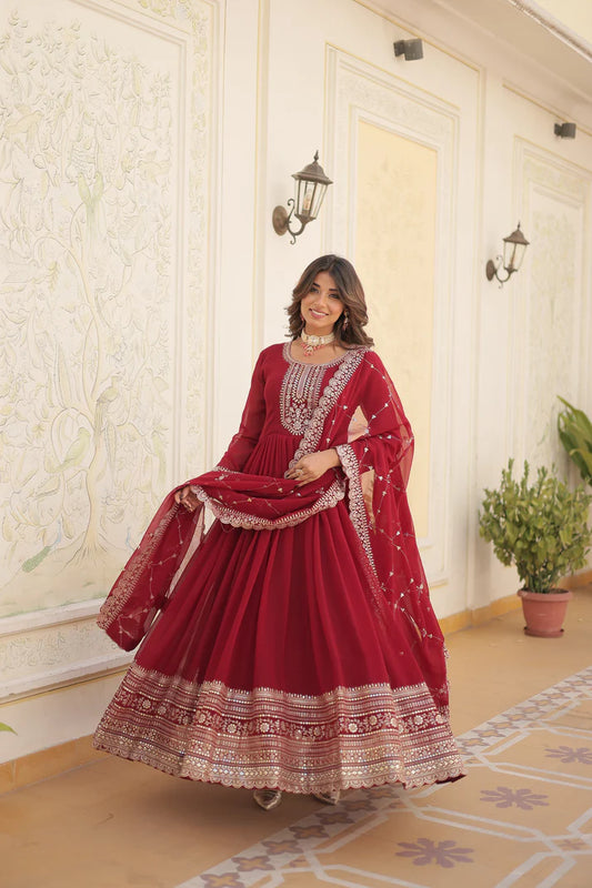 PREMIUM DESIGNER GOWN WITH DUPATTA(WD03) (04)