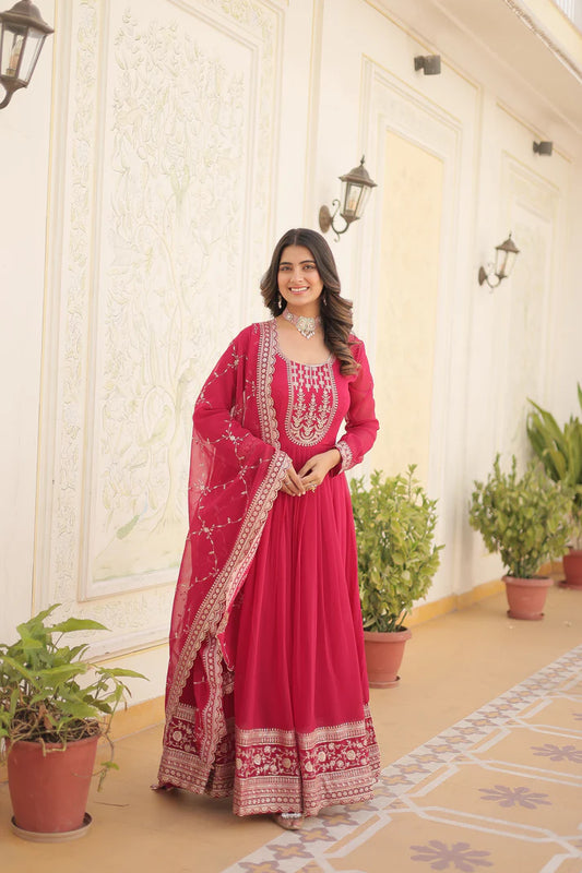 PREMIUM DESIGNER GOWN WITH DUPATTA(WD03)