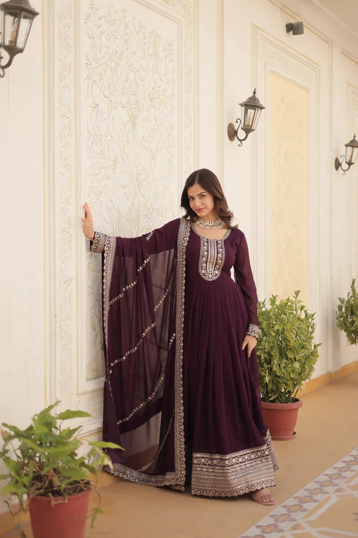 PREMIUM DESIGNER GOWN WITH DUPATTA (WD165) (03)