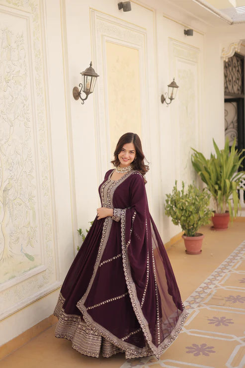 PREMIUM DESIGNER GOWN WITH DUPATTA (WD165) (03)