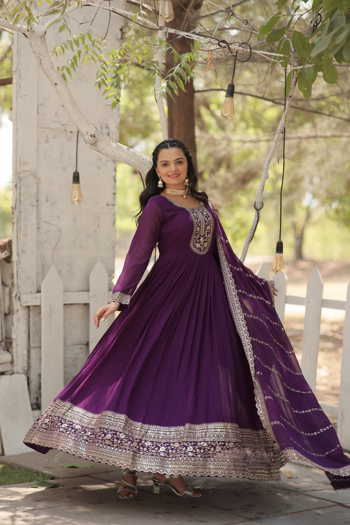 PREMIUM DESIGNER GOWN WITH DUPATTA (WD165) (01)