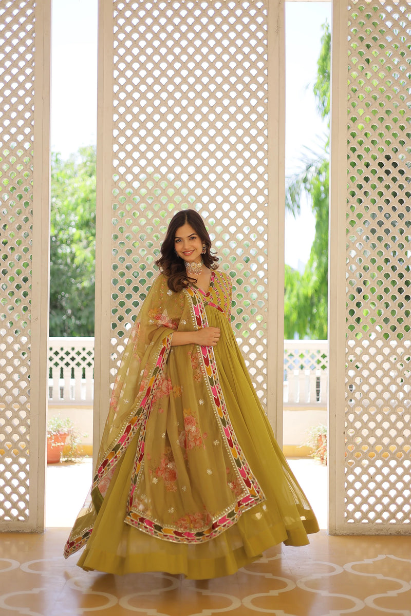 PREMIUM DESIGNER GOWN WITH DUPATTA