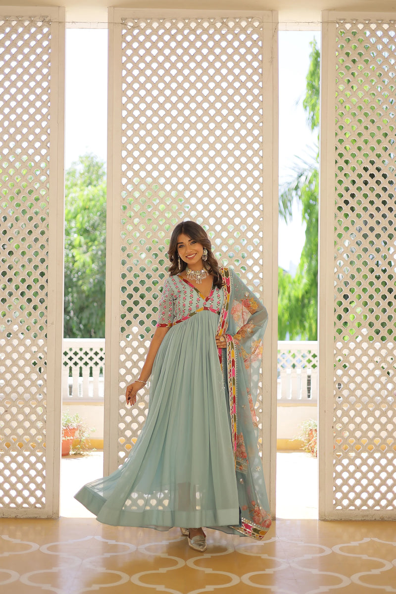 PREMIUM DESIGNER GOWN WITH DUPATTA