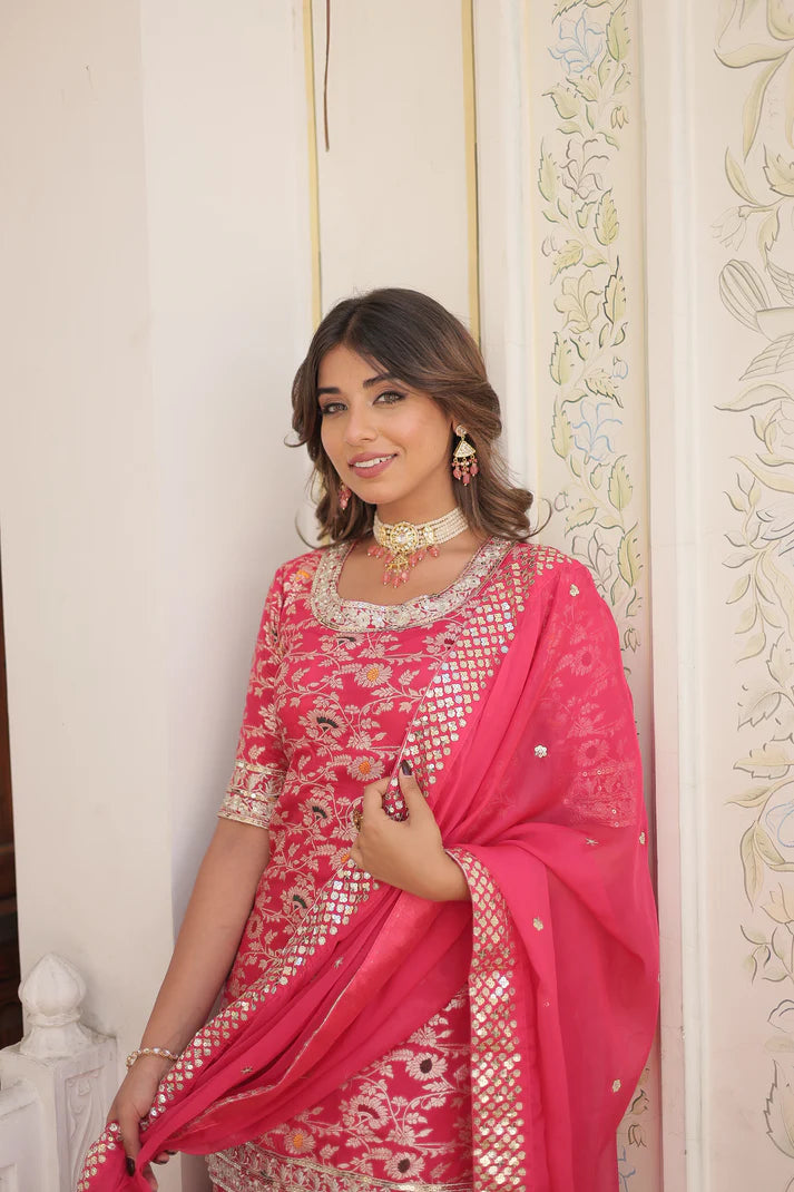 PERFECT READYMADE DESIGNER GHARARA SUIT SET(WD161) (01)