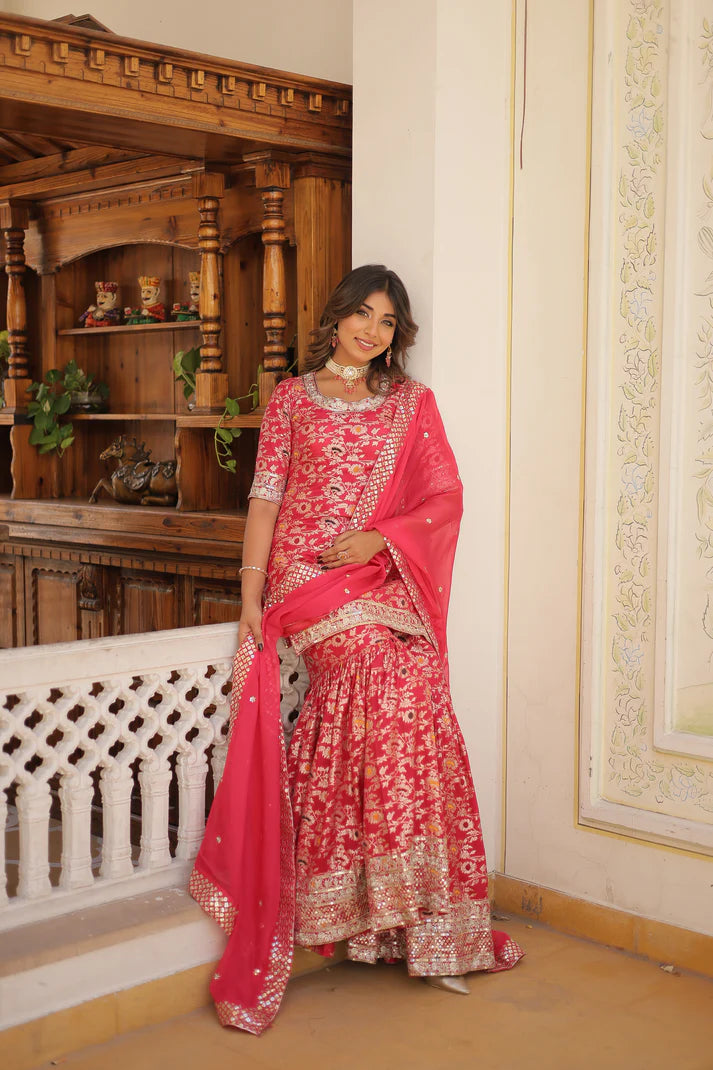 PERFECT READYMADE DESIGNER GHARARA SUIT SET(WD161) (01)