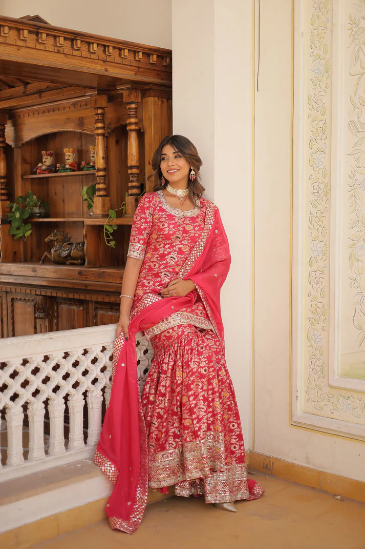 PERFECT READYMADE DESIGNER GHARARA SUIT SET(WD161) (01)