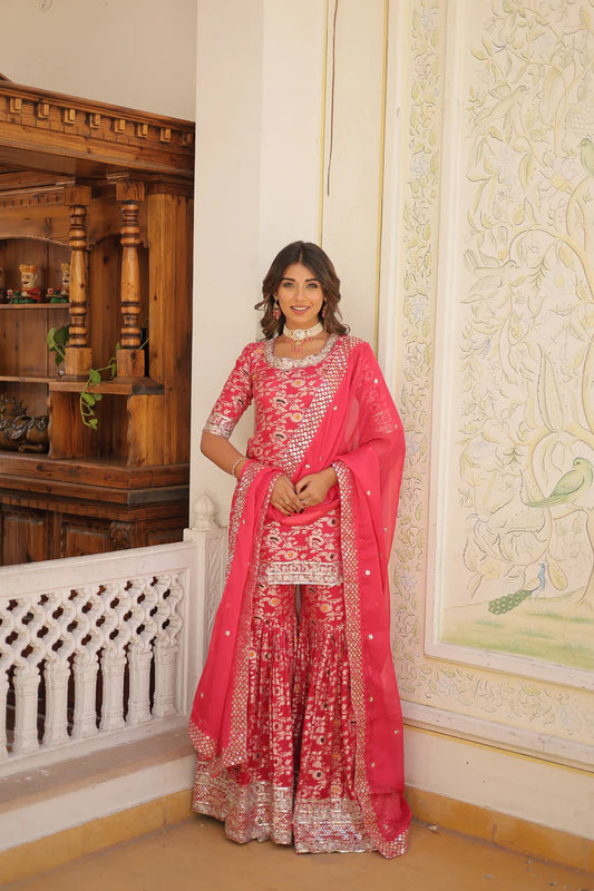 PERFECT READYMADE DESIGNER GHARARA SUIT SET(WD161) (01)
