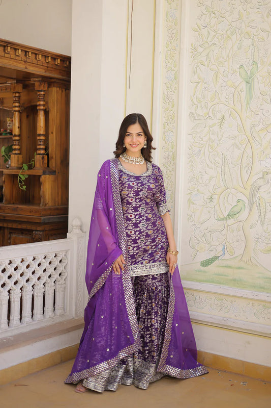 PERFECT READYMADE DESIGNER GHARARA SUIT SET(WD161) (02)