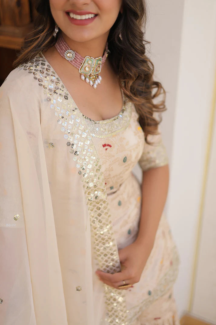 PERFECT READYMADE DESIGNER GHARARA SUIT SET(WD161)