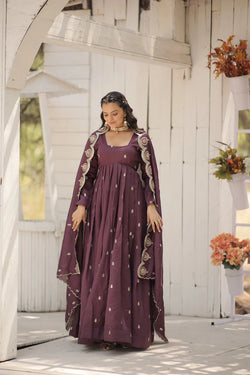 WOMENSAVTAR FESTIVAL SPECIAL VICHITRA SHIMMER GOWN WITH DUPATTA