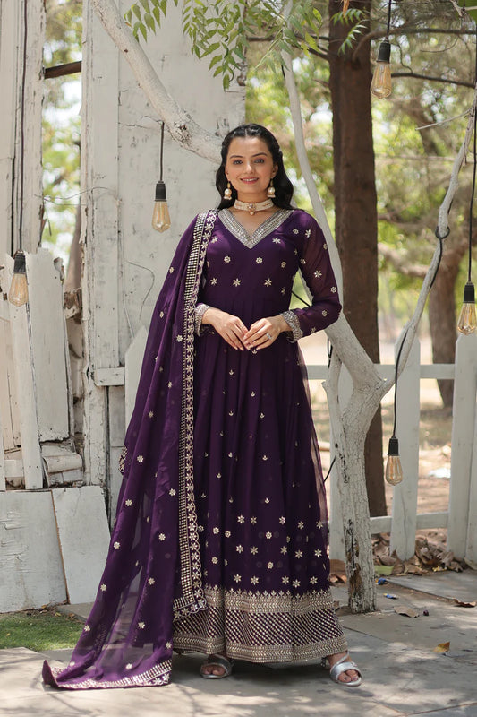 PREMIUM DESIGNER GOWN WITH DUPATTA(WD24)