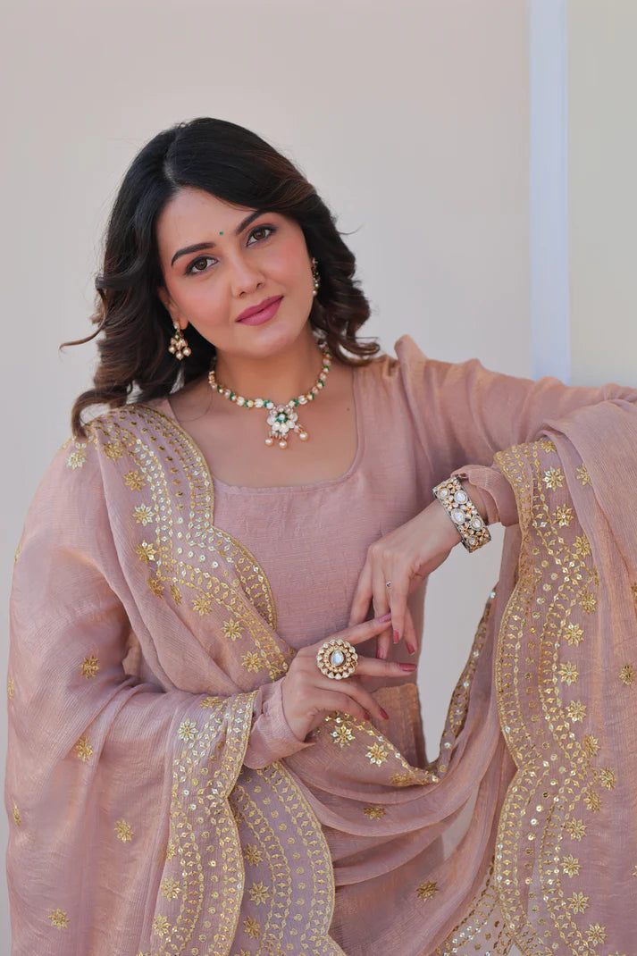 FENDY CHIFFON 12 KALI GOWN WITH EMBROIDERED DUPATTA (WD69) (01)