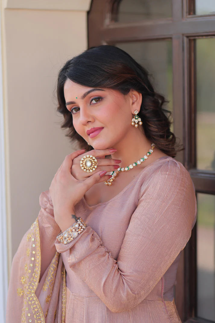 FENDY CHIFFON 12 KALI GOWN WITH EMBROIDERED DUPATTA (WD69) (01)