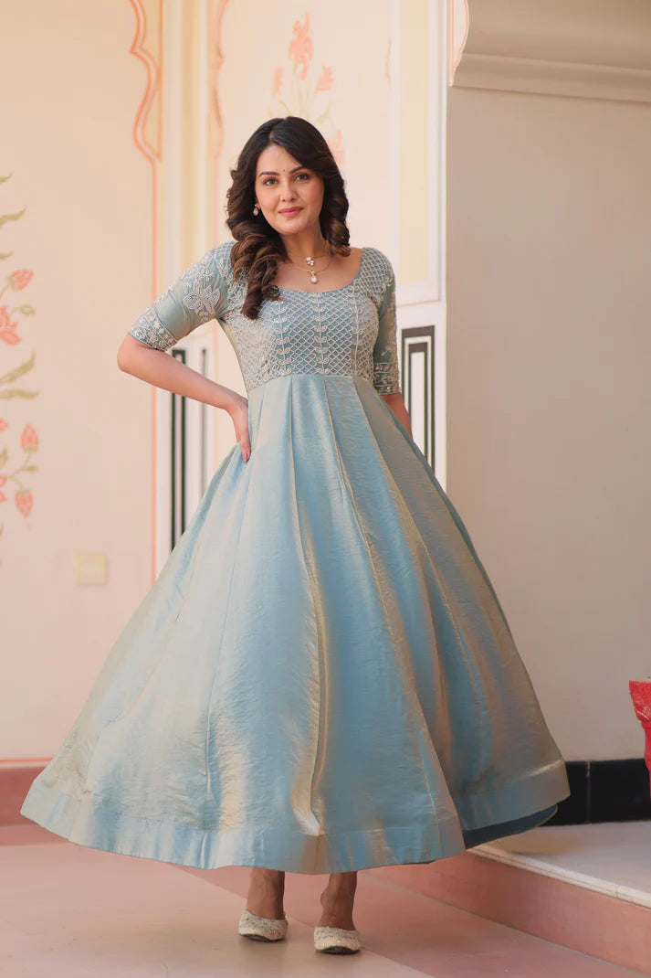 FENDY BEADS EMBROIDERED GOWN(WD63) (01)