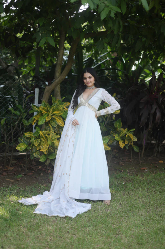 PREMIUM READYMADE ALIA CUT GOWN WITH DUPATTA SET(WD42) (01)