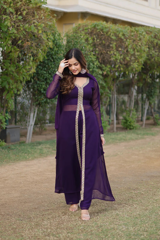 PREMIUM READYMADE KURTI WITH PANT & DUPATTA SET (WD36)