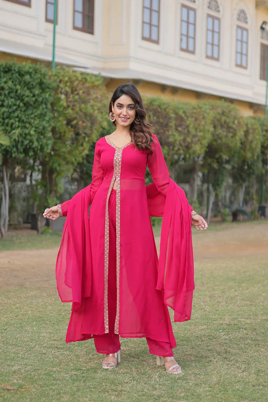 PREMIUM READYMADE KURTI WITH PANT & DUPATTA SET (WD36) (01)