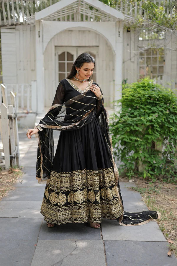 WOMENSAVTAR PREMIUM GOWN-DUPATTA COLLECTIONS