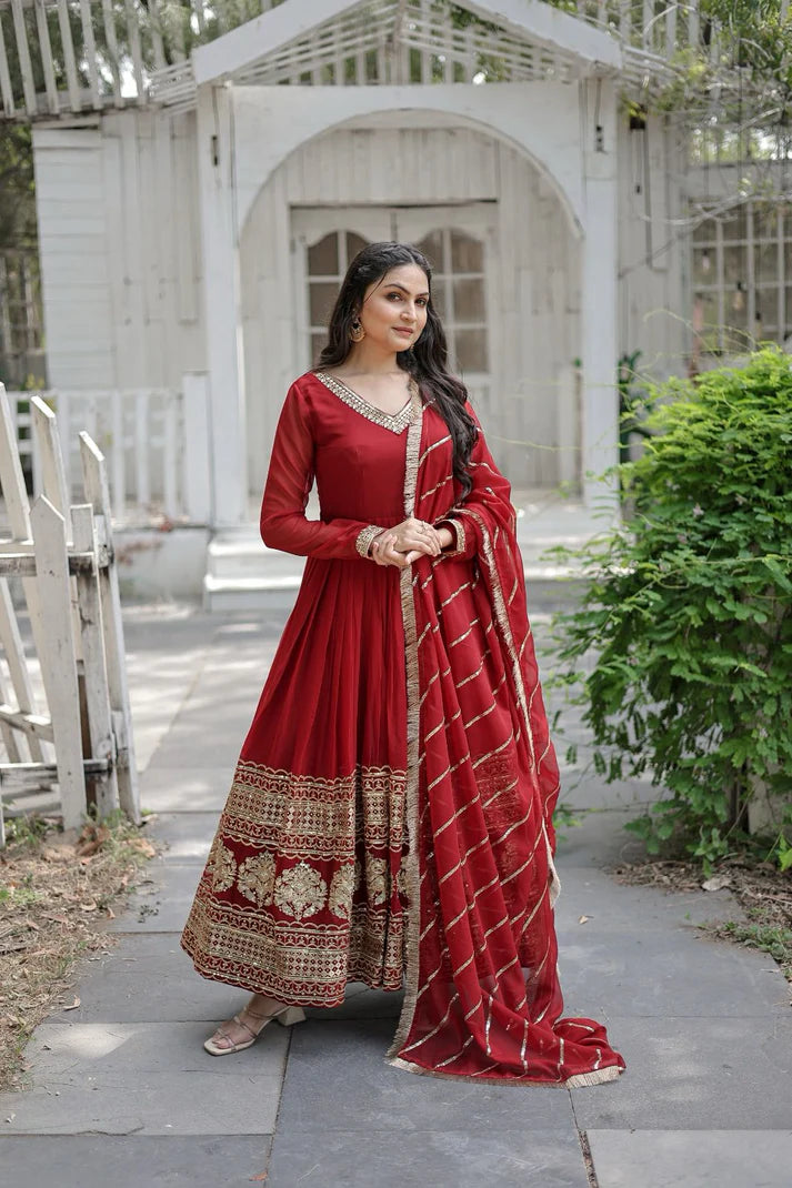 WOMENSAVTAR PREMIUM GOWN-DUPATTA COLLECTIONS