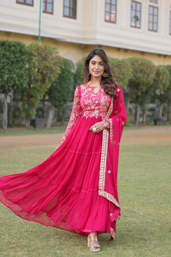 WOMENSAVTAR PREMIUM GOWN-DUPATTA COLLECTIONS