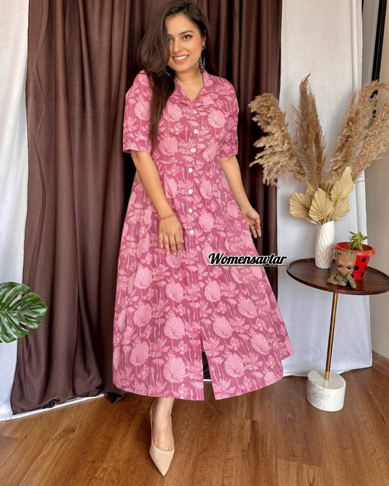 Premium cotton printed fir flair dresses 👗👗 are a prefect option for your daily casual wardrobe for work or leisure👚👚👚👚👚👚👚