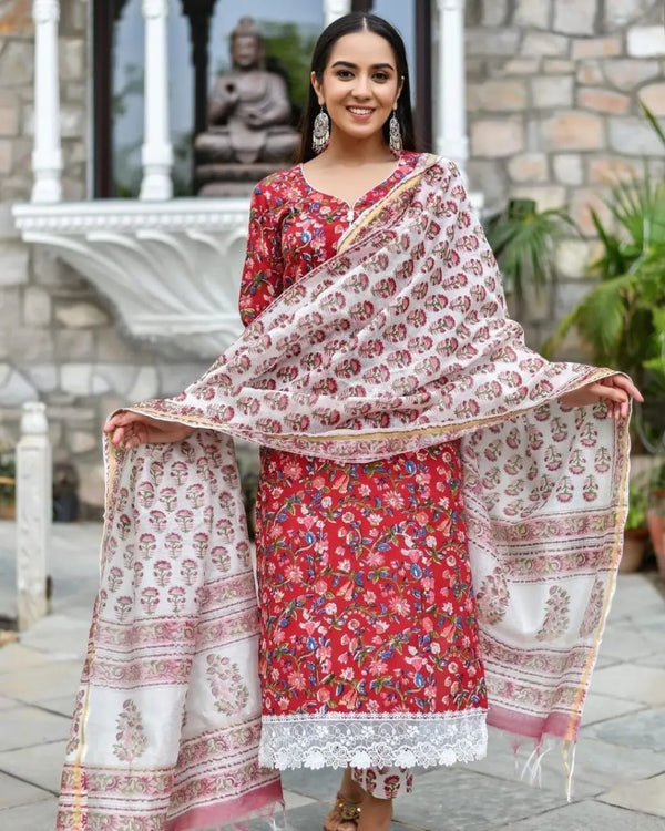 Festival season is around the corner and we have launched our new collection. Featuring beautiful &nbsp;suit set which is decorated with finest handwork and prints