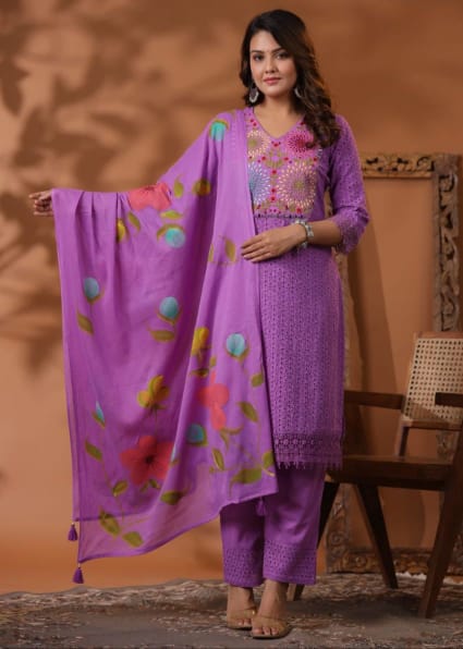 New Exclusive Premium Dress  cotton shifli suit set with Premium Dupatta Set