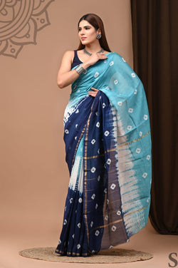 Premium Hand Block Printed Chanderi Silk Saree