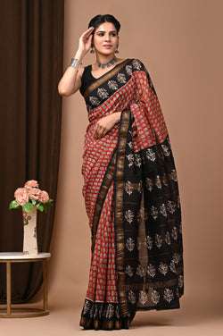 Premium Maheshwari Silk Saree (SWSRMAH43)