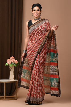 Premium Maheshwari Silk Saree (SWSRMAH41)