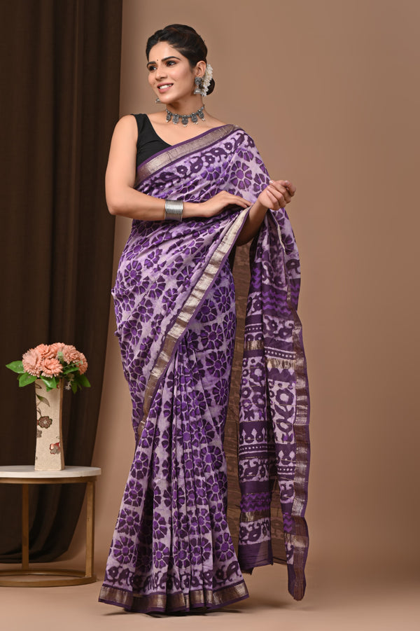 Premium Maheshwari Silk Saree (SWSRMAH37)