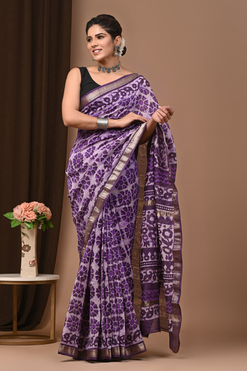 Premium Maheshwari Silk Saree (SWSRMAH37)