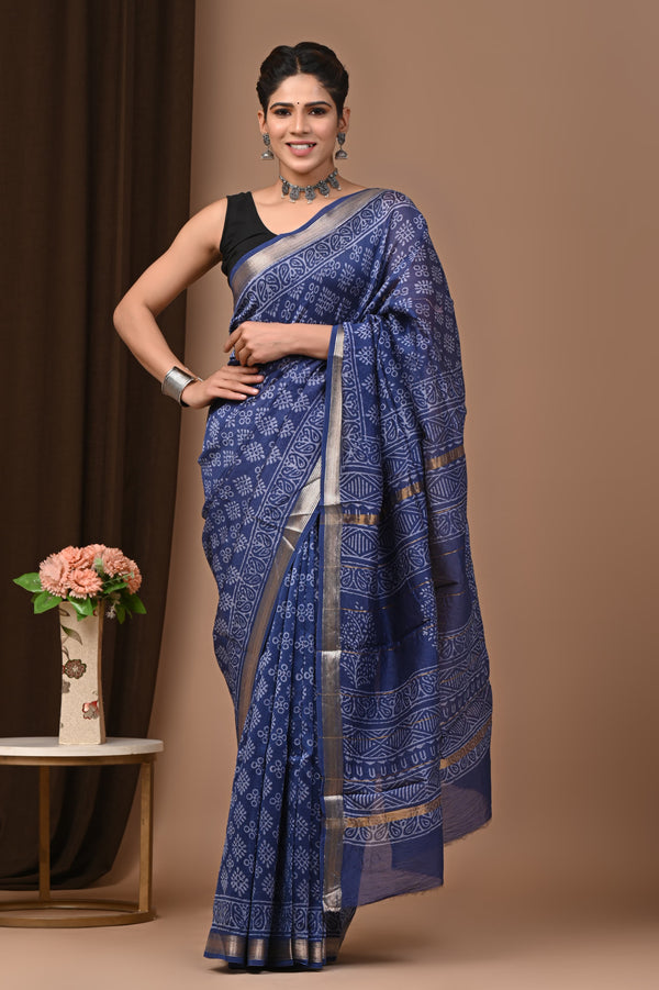 Premium Maheshwari Silk Saree (SWSRMAH34)