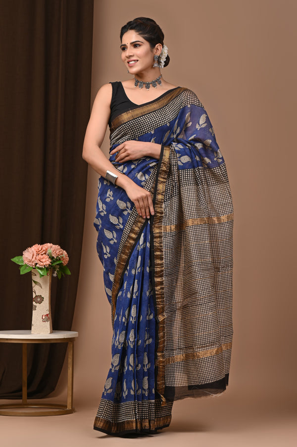 Premium Maheshwari Silk Saree (SWSRMAH30)