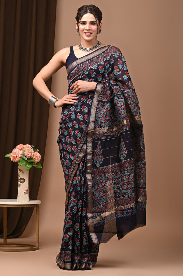 Premium Maheshwari Silk Saree (SWSRMAH23)