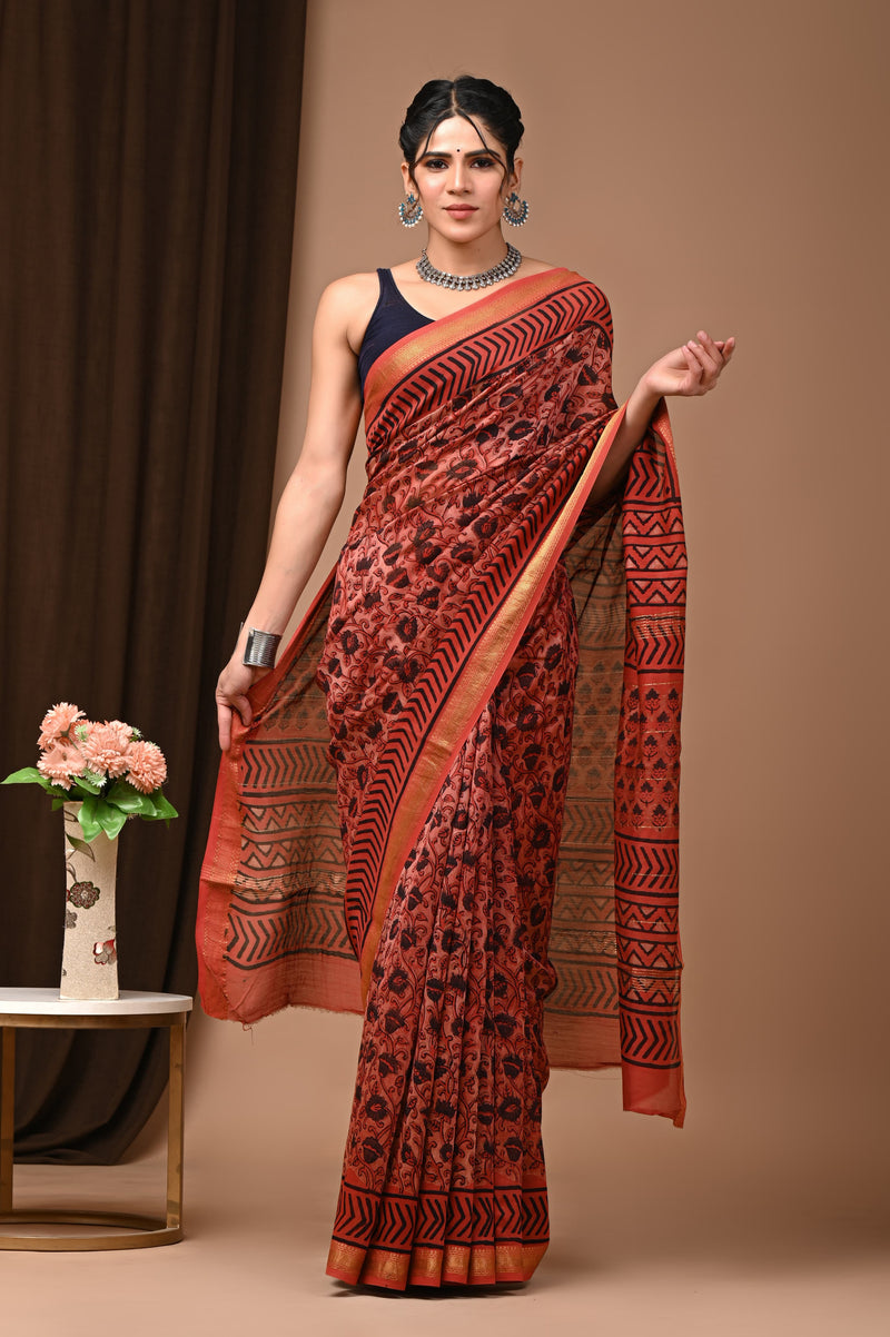 Premium Maheshwari Silk Saree (SWSRMAH16)