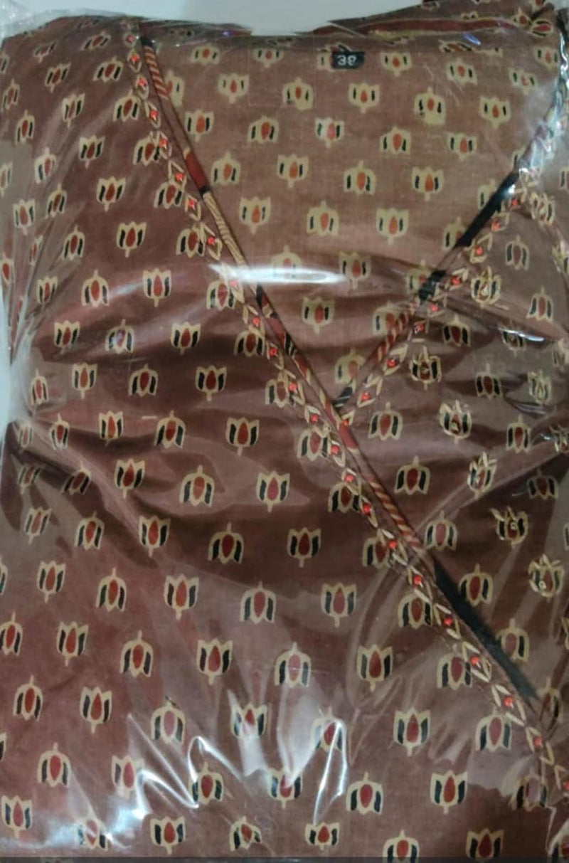 New Exclusive Check this out our beautiful Handblock print cotton Anaarkali 3pis dress