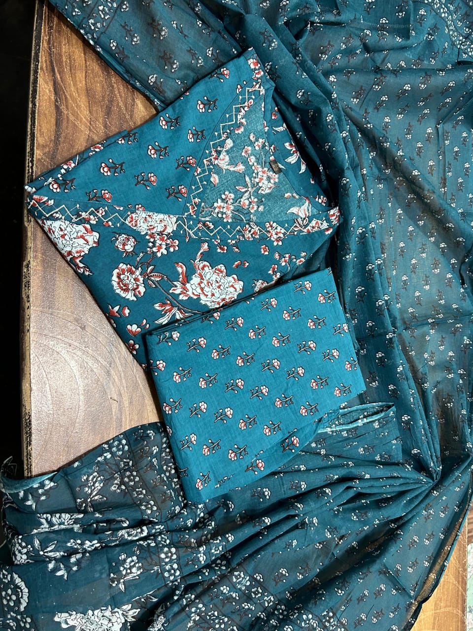 New Anarkali kurta set with Angrakha style with side dori attached heavy Tassel Women's printed cotton kurta  pant or dupatta set (WARED228)