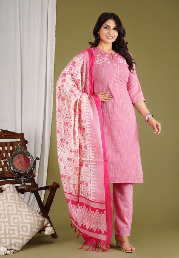 Feel the elegance and comfort merge in our artisan-crafted handloom khadi cotton suit! 🌹😍