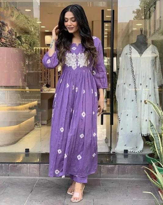 💃Enjoy New Premium Kurta Pant set with Premium Cotton Fabric  ❤️ (WACD15)