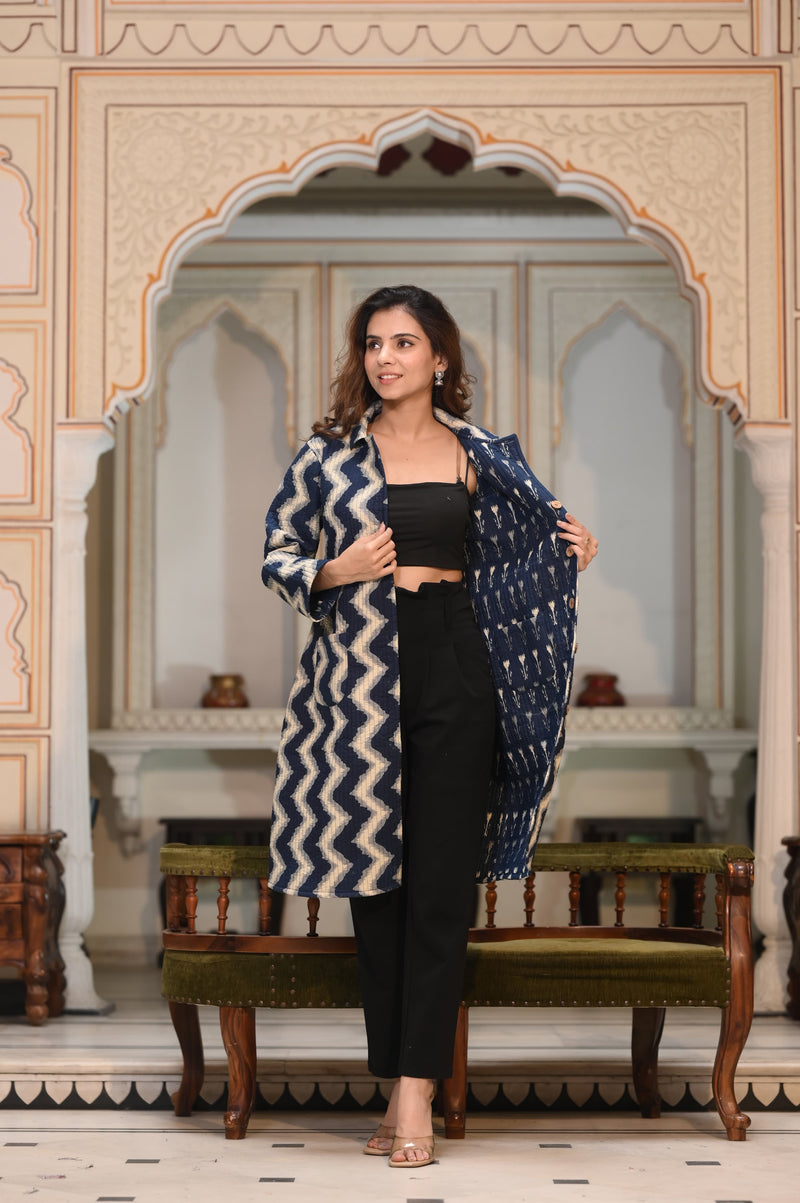 Presenting Jaipuri printed Women's Wear Quilted Full Sleeves JACKETS 🧥(NFWC06)