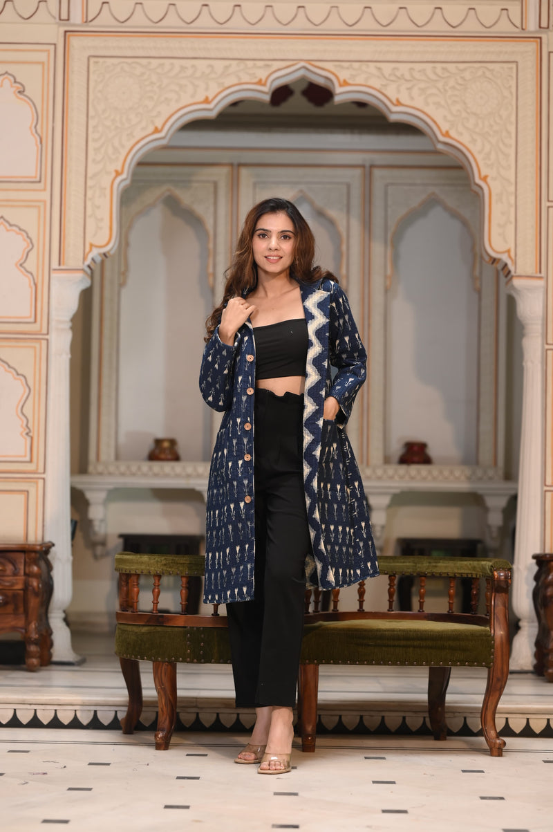 Presenting Jaipuri printed Women's Wear Quilted Full Sleeves JACKETS 🧥(NFWC02)